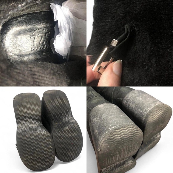 Vintage Black Platform Snow Boots - Picture 6 of 6